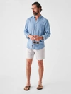 Faherty Belt Loop All Day Hybrid Shorts In Stone