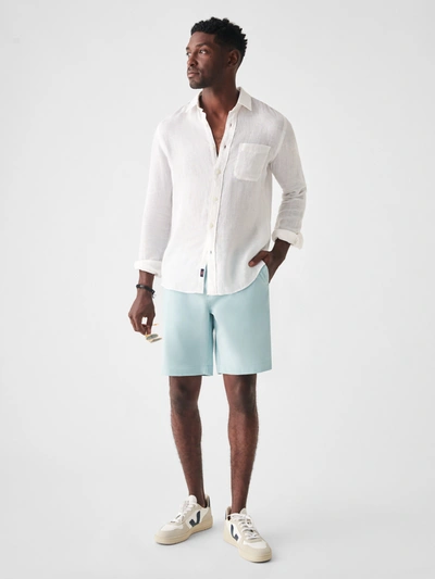 Faherty All Day Shorts (9" Inseam) In Seafoam