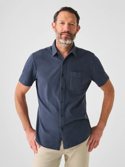 FAHERTY SHORT-SLEEVE SUNWASHED KNIT SHIRT (SINGLE POCKET)