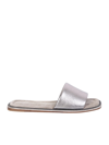 BRUNELLO CUCINELLI BRUNELLO CUCINELLI BRUNELLO CUCINELLI SANDALS WITH METALLIC EFFECT