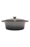 Berghoff International Neo 5-quart Cast Iron Oval Covered Dutch Oven In Grey