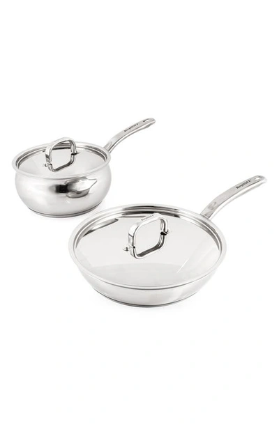 BERGHOFF BERGHOFF STAINLESS STEEL BELLY 4-PIECE COOKWARE SET