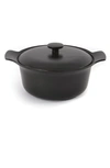 Berghoff Black Ron Cast 4.4 Quart Iron Covered Stockpot In Multi