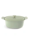Berghoff Ron Cast Iron Covered Casserole- 5.5-quart In Multi