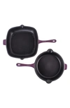 Berghoff Neo 2-piece Cast Iron Set In Purple