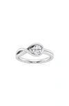 Badgley Mischka White Gold Lab Created Diamond Ring In White Gold