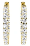 Badgley Mischka 14k Yellow Gold Round Lab Grown Diamond Earrings In Yellow Gold