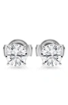 Badgley Mischka Collection Solitaire Diamond Stud Earrings In White Gold