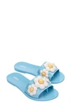 Melissa Babe Spring Slide Sandal In Blue/white
