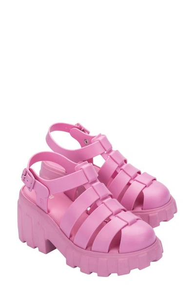 Melissa Megan Platform Fisherman Sandal In Ak013 Pink