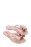 Melissa Women's Harmonic Sweet Vii Bow Slide Sandals In Light Pink