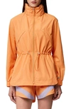 Soia & Kyo Water Repellent Hooded Coat In Orange