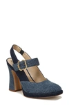 Sam Edelman Jildie Platform Slingback Sandal In Blue