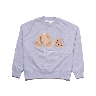 Palm Angels Bear-print Sweatshirt Grey