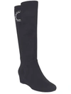 Impo Gurtha Womens Microsuede Wide Calf Knee-high Boots In Black
