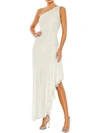 Mac Duggal Womens Beaded Maxi Cocktail And Party Dress In White