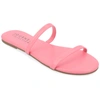 Journee Collection Womens Adyrae Flat Sandals In Pink