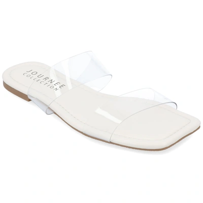 Journee Collection Collection Women's Tru Comfort Foam Amata Sandals In White