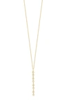 Bony Levy Maya Diamond Linear Drop Necklace In 18k Yellow Gold