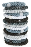 L ERICKSON GRAB & GO 15-PACK BRAIDED PONYTAIL HOLDERS