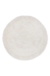 Lorena Canals Woolable Arctic Circle Round Washable Wool Rug In Sheep White