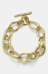 Ippolita Classico 18k Yellow Gold Hammered Bastille Mini Link Bracelet