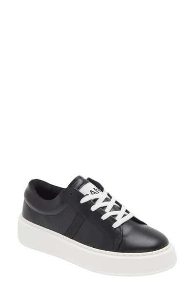 Ganni Plateau-sneakers Sporty Mix In Black