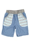 MIKI MIETTE KIDS' ALEK COLORBLOCK COTTON SHORTS