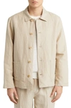 Apc A.p.c. Sand Denim Kerlouan Jacket In Beige