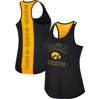 COLOSSEUM COLOSSEUM BLACK IOWA HAWKEYES 10 DAYS RACERBACK SCOOP NECK TANK TOP