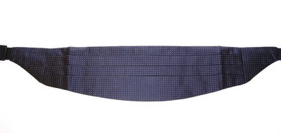 DOLCE & GABBANA DOLCE & GABBANA BLUE WAIST SMOKING TUXEDO CUMMERBUND MEN'S BELT