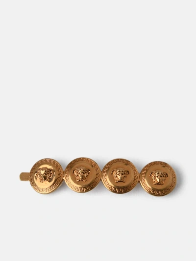 Versace Left Medusa Tribute Hair Pin In Gold