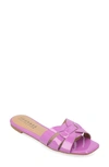 Journee Collection Journee Womens Arrina Wide Width Flat Sandals In Purple