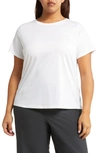 Eileen Fisher Crewneck Jersey Knit Tee In White