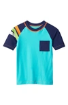 HATLEY KIDS' TURTLE STRIPES RASHGUARD TOP