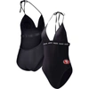 G-iii 4her By Carl Banks Black San Francisco 49ers Full Count One-piece Swimsuit In Black