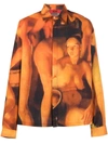 424 Graphic-print Long-sleeve Shirt In Multicolour