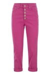Dondup Koons - Loose-fit Fleece Trousers In Fuchsia