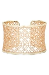 Kendra Scott Mystic Bazaar - Candice Wide Cuff In Rose Gold/ Gold