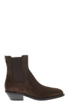 Tod's Texan Suede Ankle Boot In Brown