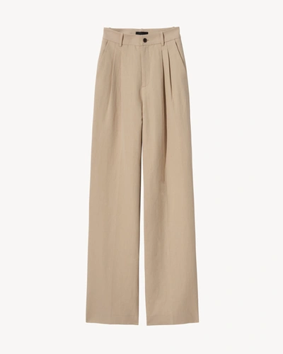 Nili Lotan Flavie Pant In Khaki