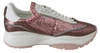Jimmy Choo Pink Candyfloss Leather Raine Sneakers In Pink