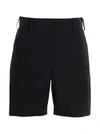 Moncler Black Nylon Shorts In Black