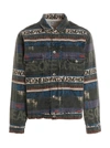 Sacai Denim Jacket In Multicolor