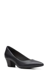 Clarks Teresa Step In Black Leather