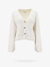 Khaite Scarlet Cashmere Cardigan In White