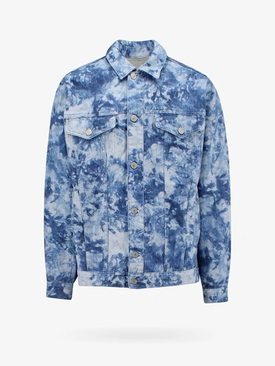Isabel Marant Camouflage-print Denim Jacket In Blue