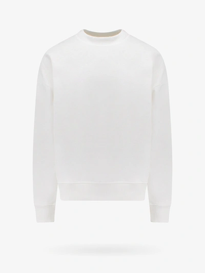 Diesel Cotton Crew Neck Sweatshirt In White