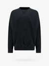 Maison Margiela Embroidered Cotton Sweatshirt In Black