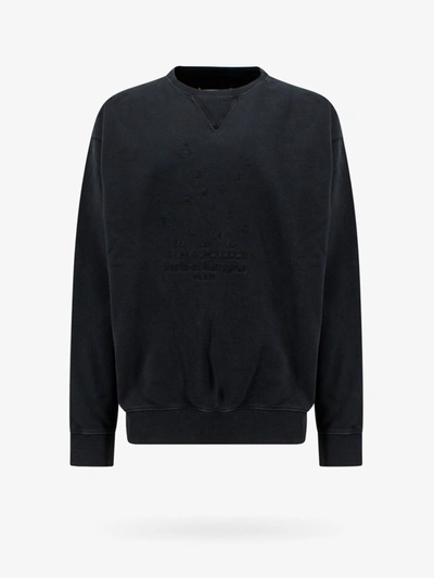 Maison Margiela 刺绣棉卫衣 In Black